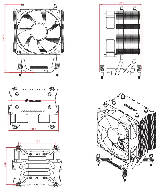 Xilence XC026 CPU Cooler -