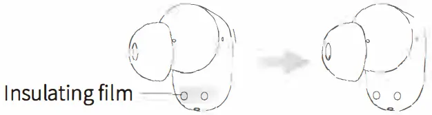 JELLICO J20 True Wireless Stereo Headset - insulating film