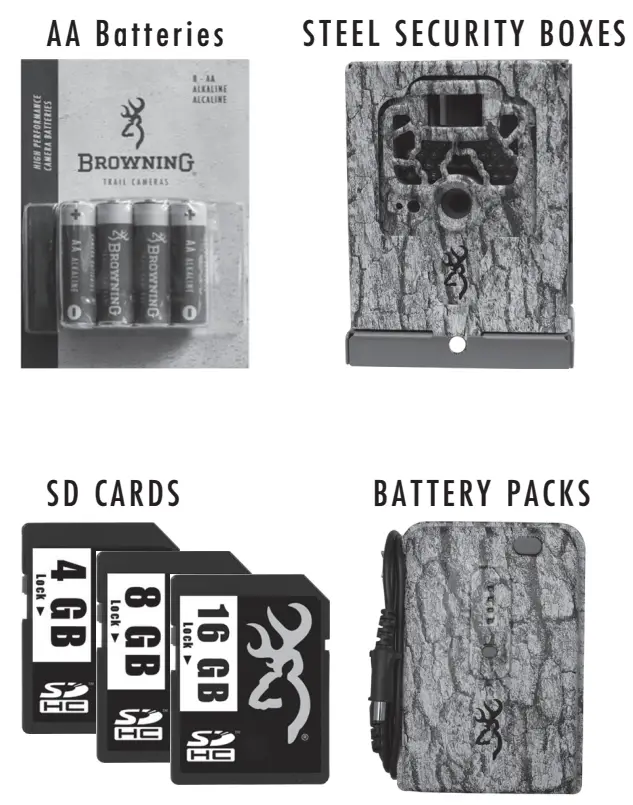 BROWNING BTC-4P-16 Command Ops Pro Trail Camera - Accessories