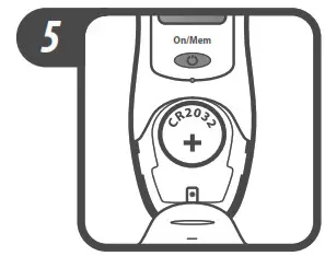 Tommee Tippee Ear Thermometer Leaflet - Replace the battery cover
