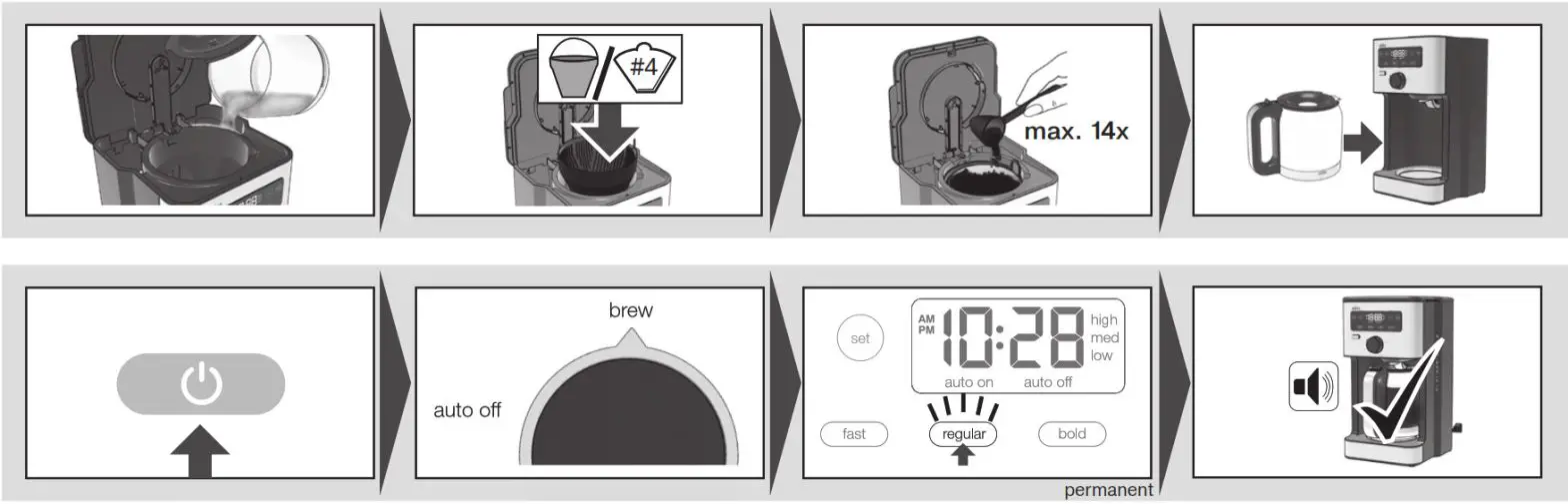 BRAUN OptiBrew Coffee Maker KF --Making coffee