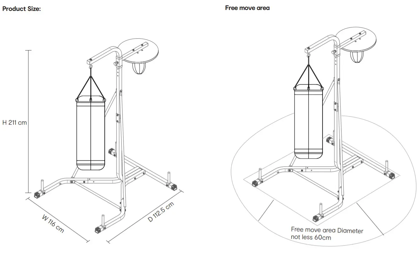 Kmart 42980773 Boxing Kit with Stand Promotions- Free move area