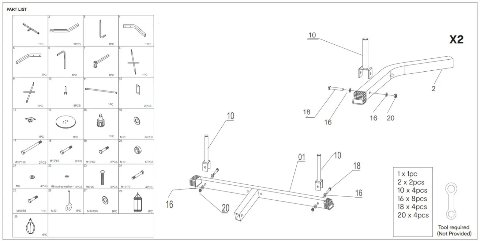 Kmart 42980773 Boxing Kit with Stand Promotions-step 1