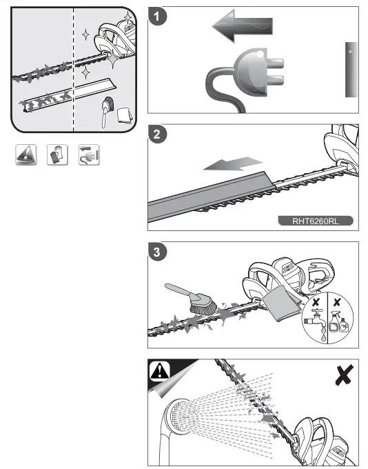 RYOBI RHT5555R Electric Hedge Trimmer-Maintenance