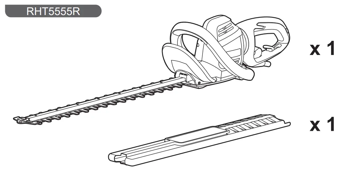 RYOBI RHT5555R Electric Hedge Trimmer-Unpacking