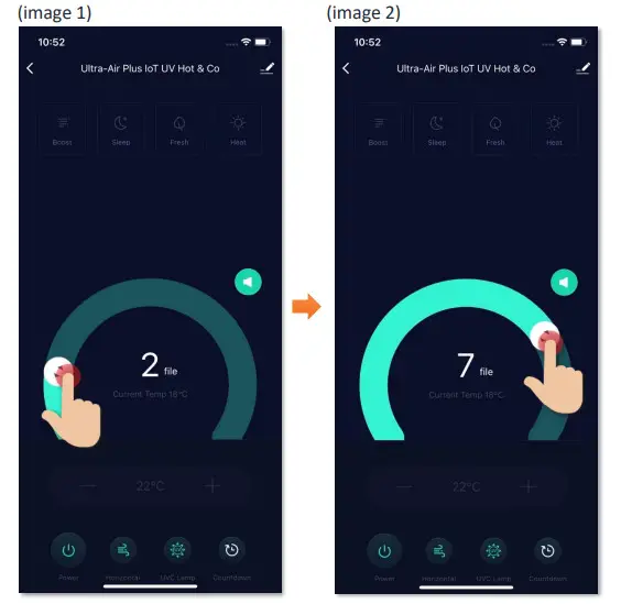 MOMAX AP7S Ultra-Air Plus IoT UV Hot and Cool Purifying Fan - Adjust Wind Speed