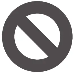 Midea 351201 Chest Fridge Freezer 198L---Prohibition symbols