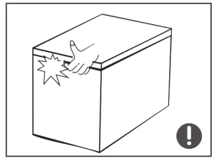 Midea 351201 Chest Fridge Freezer 198L---The surrounding