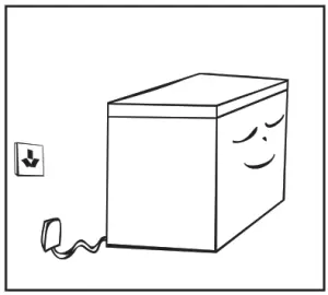 Midea 351201 Chest Fridge Freezer 198L--shall stay