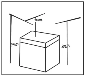 Midea 351201 Chest Fridge Freezer 198L---top