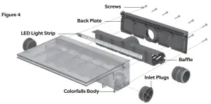 Atlantic Water Gardens CC06 6 Inch Color Changing Colorfalls - Atlantic Color Changing