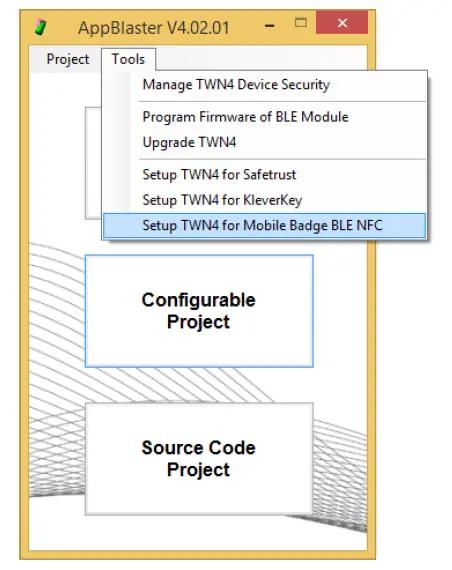 Open AppBlaster and under