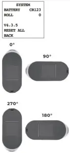 COVERT ThermX TRF1600 Thermal Rangefinder -SYSTEM MENU