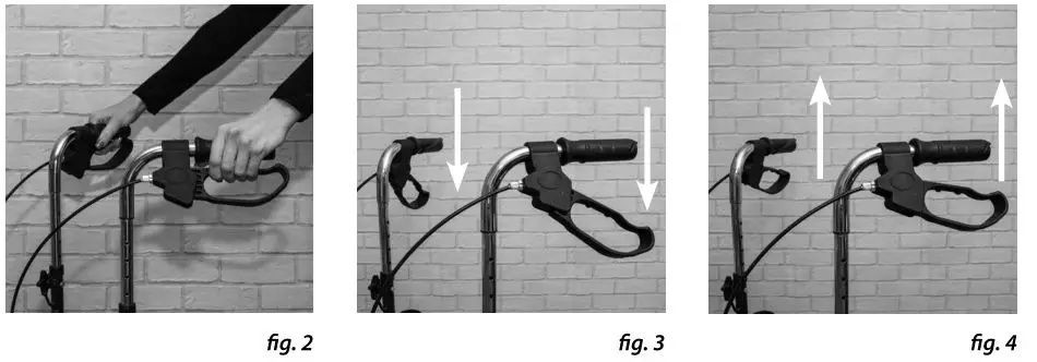 aidapt VP174SS Three Wheeled Walker - fig. 2, fig. 3, fig. 4