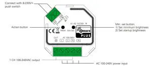 namron 4512710 Z-Wave Dimmer 400w