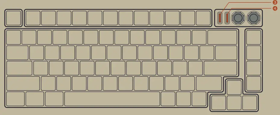 SHURIKEY GEAR SZB81 Keyboard- Indicator Lights