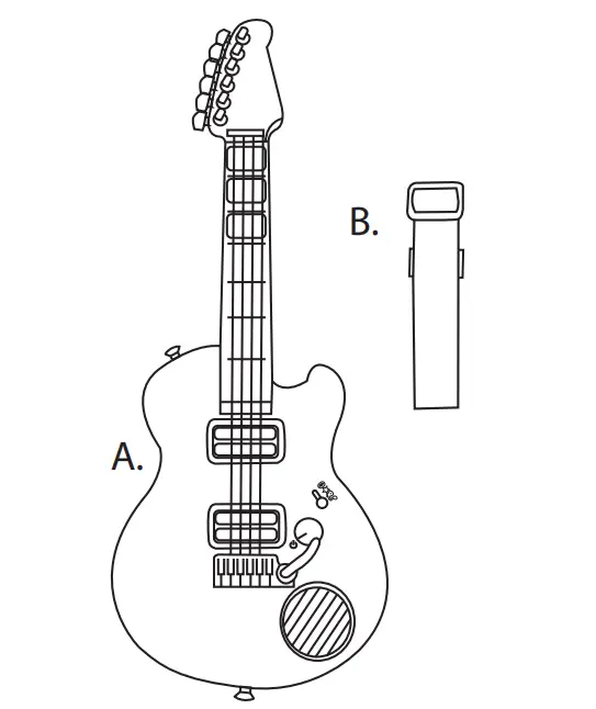 little tikes 654800EUC My Real Jam Active Play Music Electric Guitar fig1