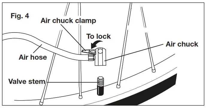 SUNJOE 24V-AJC-CT Cordless Air Compressor Tool Only - Inflating with the Air Hose 1
