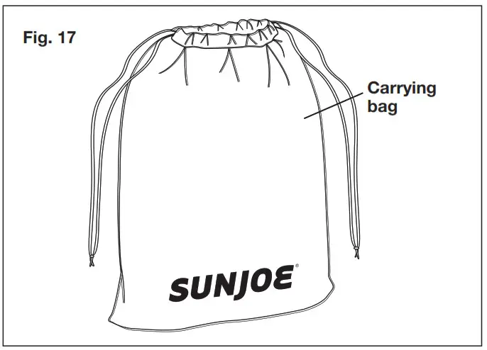 SUNJOE 24V-AJC-CT Cordless Air Compressor Tool Only - Storage 3