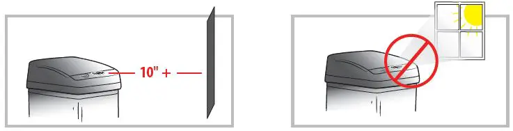 iTouchless MT13RB 13 Gallon Sensor Trash Can-11