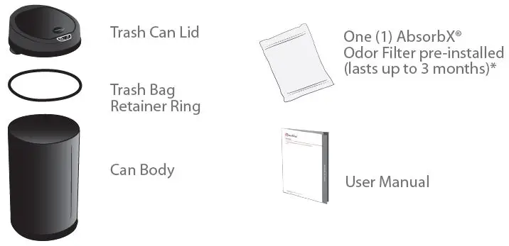 iTouchless MT13RB 13 Gallon Sensor Trash Can-3