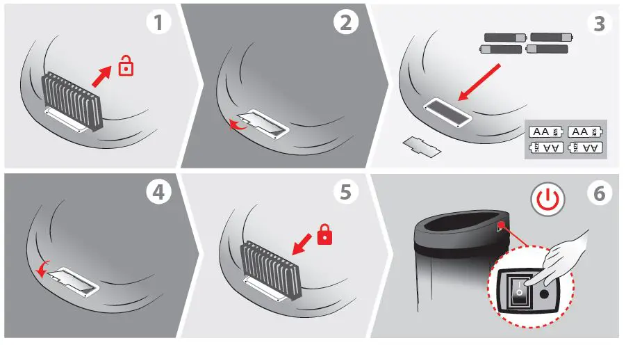 iTouchless MT13RB 13 Gallon Sensor Trash Can-4