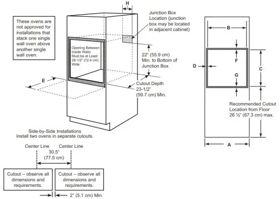 GE APPLIANCES Inch Built-In Twin Flex Convection - Twin