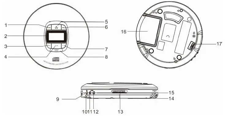 BERGSTROM H797 Personal CD Player 1