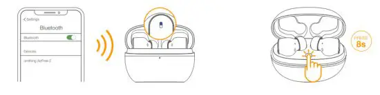 omthing EO006 Airfree 2 True Wireless Headphones - Bluetooth Connection