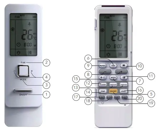 Wilfa Svaldbard Extreme Air Conditioner - REMOTE CONTROL