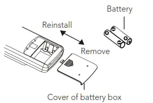 Wilfa Svaldbard Extreme Air Conditioner - REPLACEMENT OF BATTERIES IN REMOTE