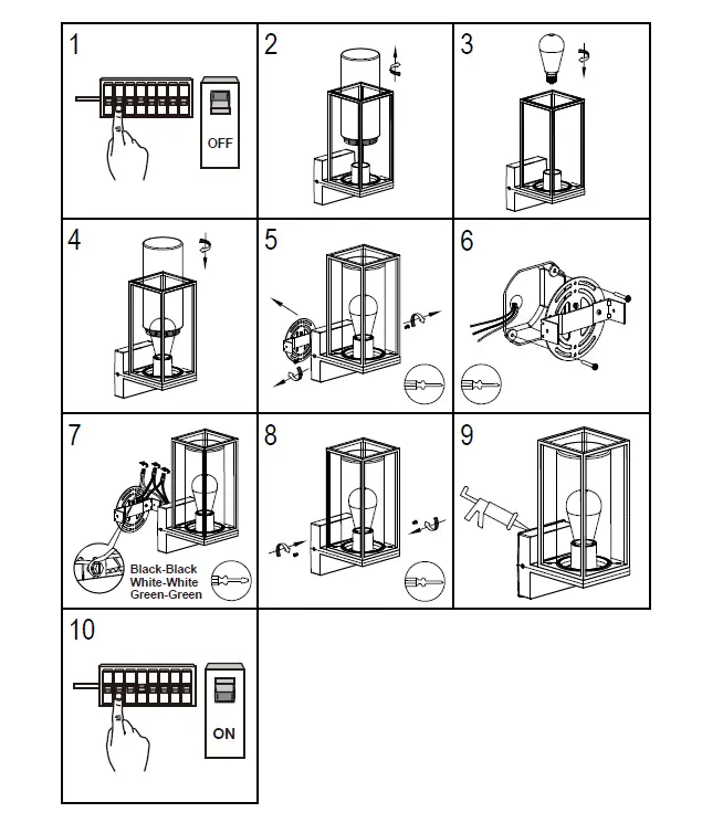 LUTEC 5288801412 1-Light Black Outdoor Flair Sconce Wall Light fig-1