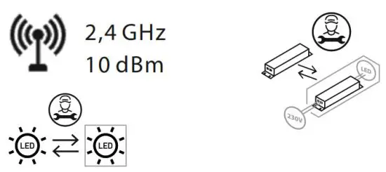 Paul Neuhaus 8416 13 55 LED Ceiling Light - PARTS