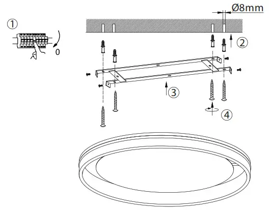 Paul Neuhaus 8416 13 55 LED Ceiling Light - fitting