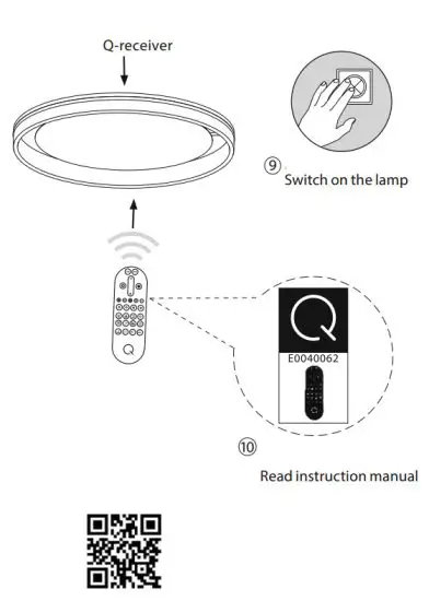 Paul Neuhaus 8416 13 55 LED Ceiling Light - teach remote control