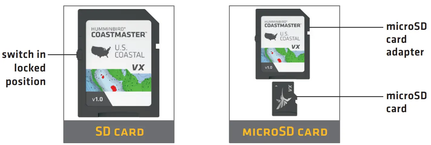 HUMMINBIRD Coast Master US Coastal VX SD Card - card