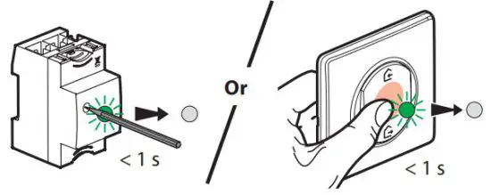 legrand ZLGP15 Wireless and Batteryless 4 Scenes Control - Complete the installation