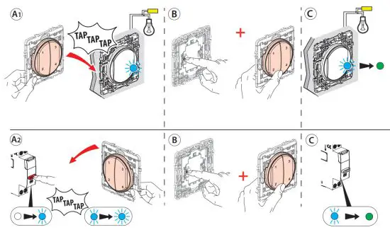 legrand ZLGP15 Wireless and Batteryless 4 Scenes Control - batteryless switch to your connected installation