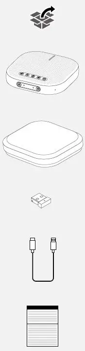 Lenovo 4XD1B84406 Wireless VoIP Speaker Phone fig 1