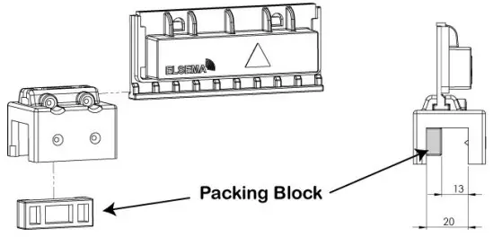 ELSEMA iS2000 iS3000 High Speed Sliding Gate Opener - packing block