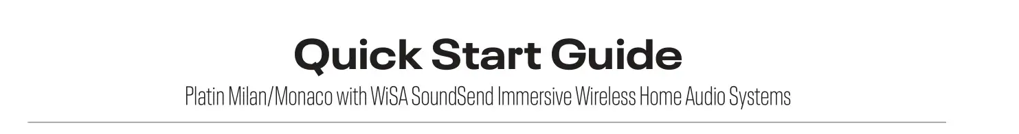 Platin 444-2825 Milan 5.1-Channel WiSA Home Theater System User Guide