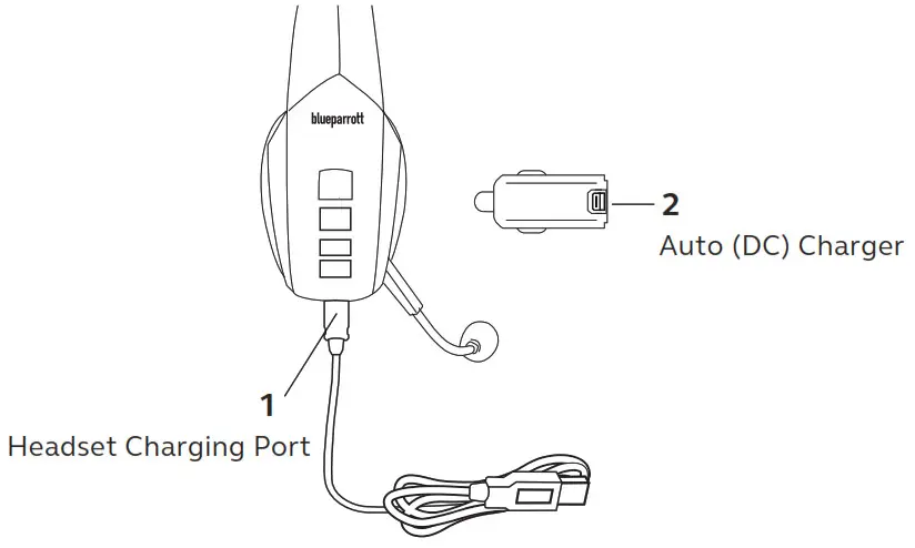 blueparrott Monaural Wireless CHARGING THE HEADSET