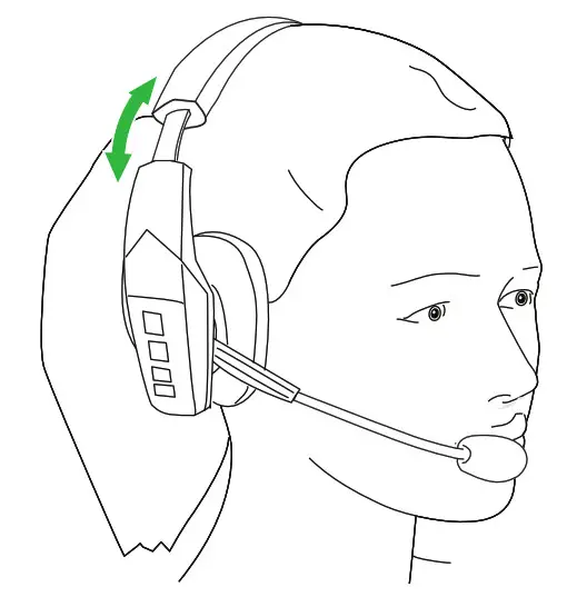 blueparrott Monaural Wireless HOW TO WEAR AND ADJUST THE B450-XT