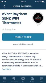 nvent RAYCHEM SENZ Wi-Fi Alexa Setup Apps - figure 4
