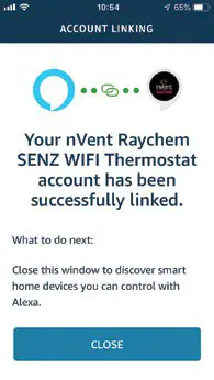 nvent RAYCHEM SENZ Wi-Fi Alexa Setup Apps - figure 7