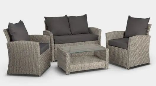 VonHaus-250060-4-Seater-Garden-Rattan-Sofa-Set
