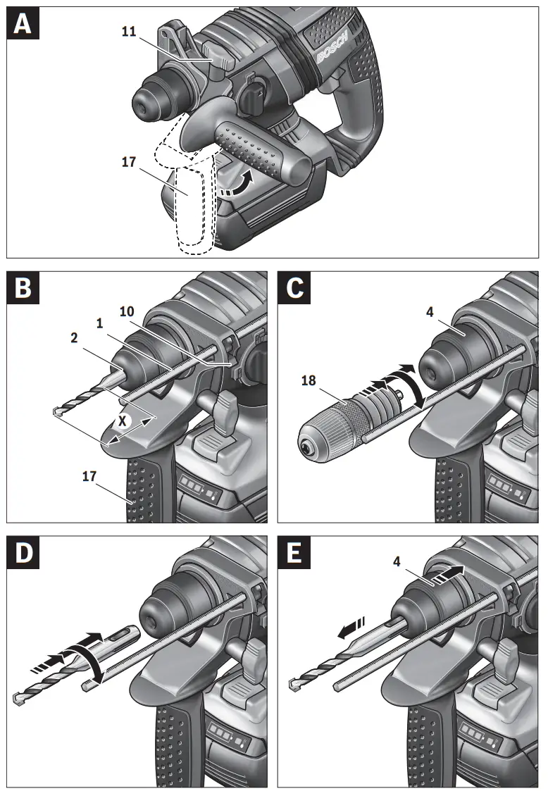 BOSCH GBH 36 V EC Compact Professional Cordless Rotary Hammer-fig2