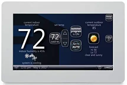 LENNOX-10F81-WIFI-Touch-Screen-Thermostat-PRODUCT