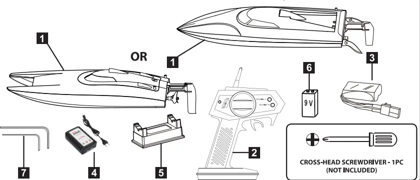 BANCROFT BNC1036-001 Offshore Lite Warrior V3 2.4GHz RTR Racing Board 1