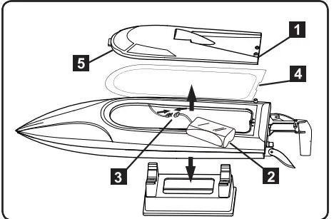 BANCROFT BNC1036-001 Offshore Lite Warrior V3 2.4GHz RTR Racing Board 4